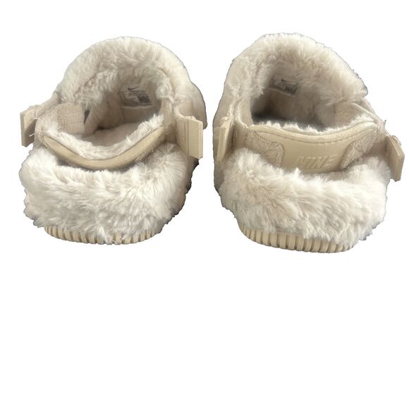 Nike Calm Mule SE NA 'Sanddrift Color Fur' Beige Women's Size 9 FZ3119-100 NEW - Picture 3 of 9
